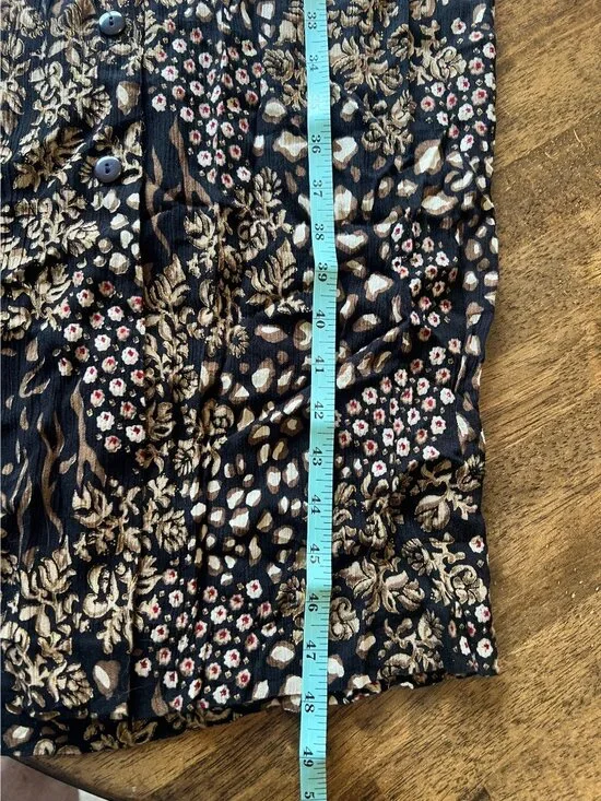 Vintage 90's Liberty Fashions Rayon Short Sleeve Maxi Length Dress Size XL - Picture 8 of 9